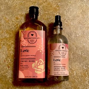Bath and Body Works aromatherapy Love set